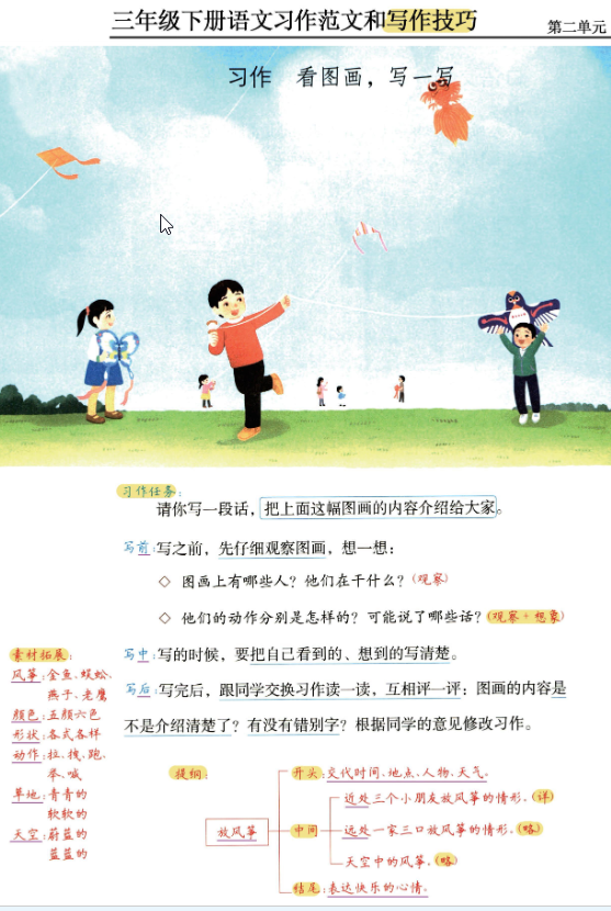 三年级 下册语文《习作范文及技巧点拨》