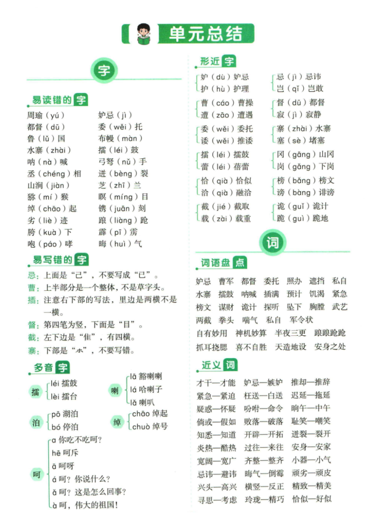 五年级下册语文单元总结.pdf