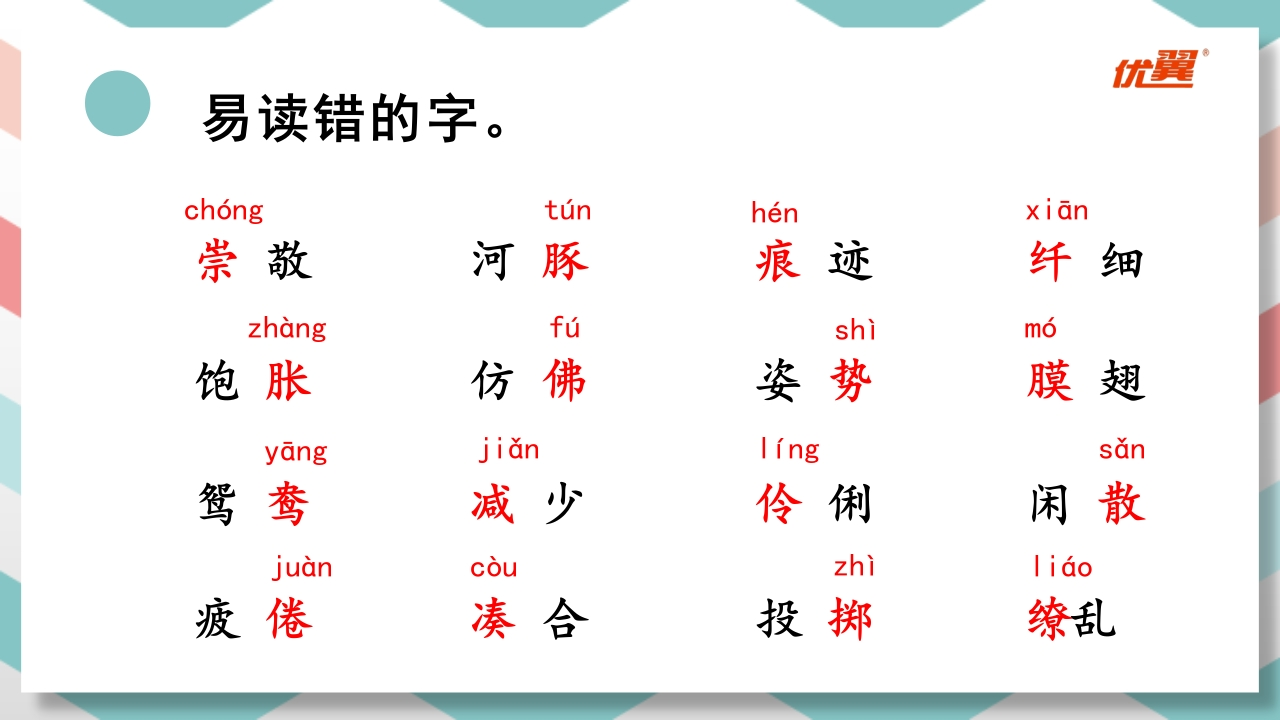 三年级下册语文（RJ）期中复习课件1-4单元