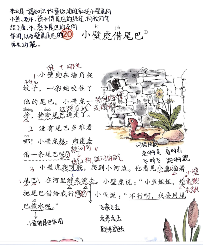 25春一年级下册语文课本全册课堂笔记（手写版）新教材