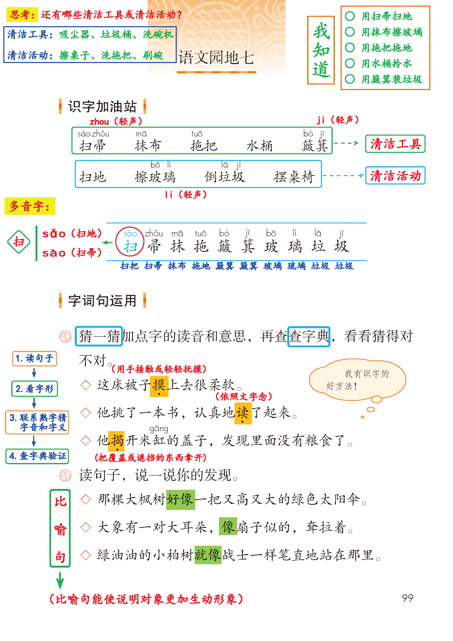 二年级下册语文课本教师备课【课堂笔记】(全131页）