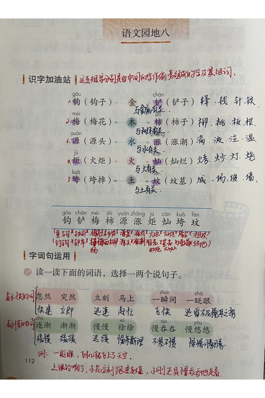 25春二下语文全手写课堂笔记电子版(全册备课笔记）
